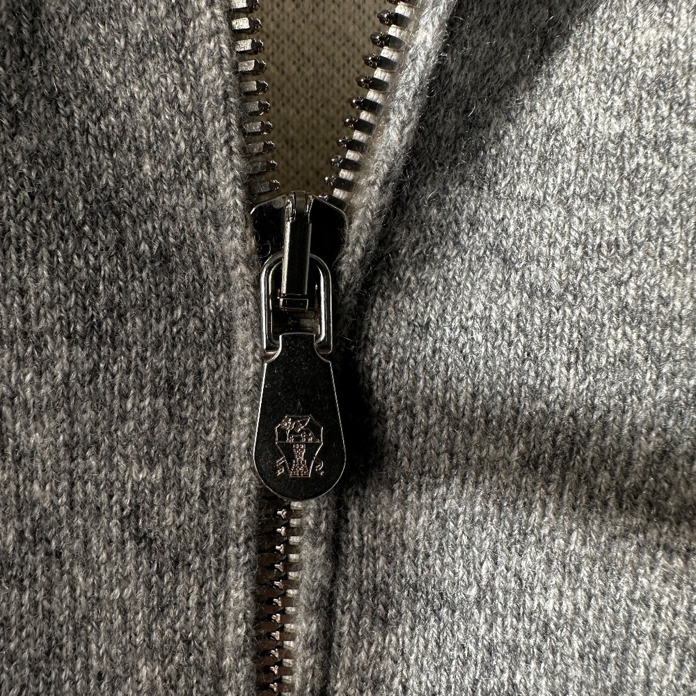 Brunello Cucinelli Cashmere Man's Wool Cashmere Bomber Jacket Size 50 NWT - Picture 9 of 16